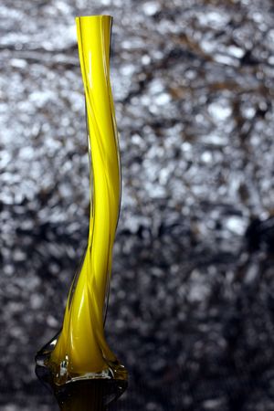 Yellow vase.の写真素材