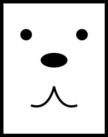 Grizzly bear illustrationのイラスト素材