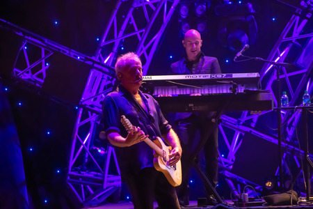 Orlando, Florida. March 26, 2019. Graham Russell from air supply, singing beautiful melody at Epcot in Walt Disney World (2)のeditorial素材