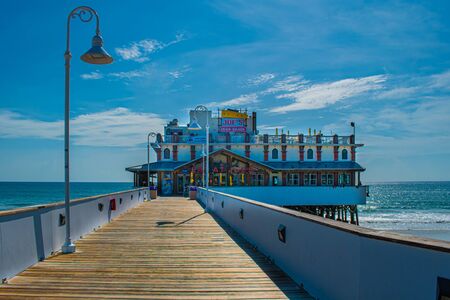 Daytona Beach Florida. July 07, 2019 Top view of Daytona Beach Main Street Pier.のeditorial素材