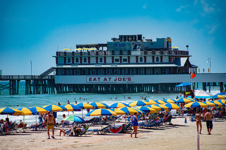 Daytona Beach Florida. July 07, 2019 Beautiful view of Daytona Beach Main Street Pier 1のeditorial素材