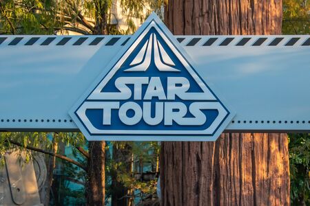Orlando, Florida. September 27, 2019. Star Tours sign at Hollywood Studios (60)のeditorial素材