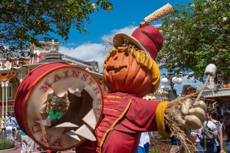 Orlando, Florida. September 23, 2019. Halloween decoration at Magic Kigndom (5)のeditorial素材