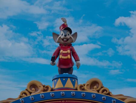 Orlando, Florida. September 23, 2019. Top view of Timothy mouse at Magic Kigndom. (two)のeditorial素材