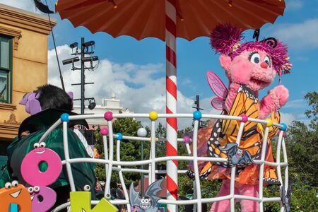 Orlando, Florida. October 5, 2019. Abby Cadabby in Halloween Sesame Street Party Parade at Seaworld 8のeditorial素材