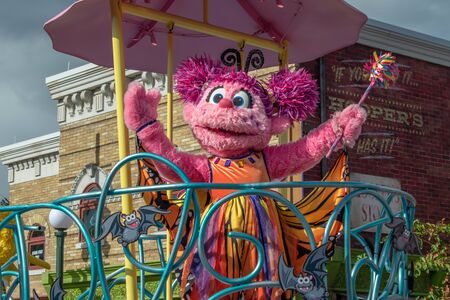 Orlando, Florida. October 5, 2019. Abby Cadabby in Sesame Street Party Parade at Seaworld 21のeditorial素材