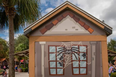 Orlando, Florida. September 21, 2019. Halloween decorations at Seaworld 139のeditorial素材