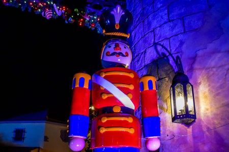 Orlando, Florida. December 25, 2018. Top view of vintage nutcracker at Seaworld 2のeditorial素材