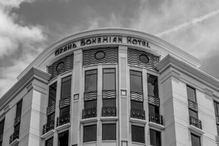 Orlando, Florida. August 19, 2019. Top view of Grand Bohemian Hotel at downtown area 2のeditorial素材