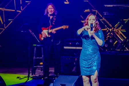 Orlando, Florida. November 01, 2019. Sheena Easton and her musicians playing at Eat to the Beat Festival at Epcot (23のeditorial素材
