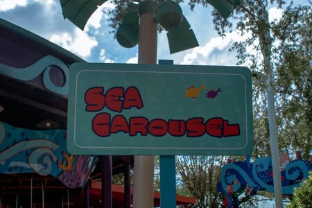 Orlando, Florida. October 29, 2019. Sea Carousel at Seaworldのeditorial素材