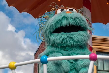 Orlando, Florida November 09, 2019. Rosita in Sesame Street Party Parade at Seaworld 3のeditorial素材