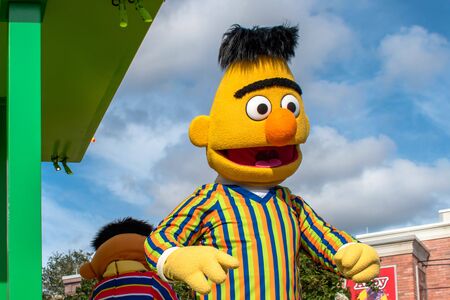 Orlando, Florida. November 06, 2019. Bert In Sesame Street Party Parade at Seaworld 2のeditorial素材