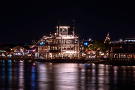 Orlando, Florida. November 29, 2019. Paddlefish restaurant in Lake Buena Vistaのeditorial素材