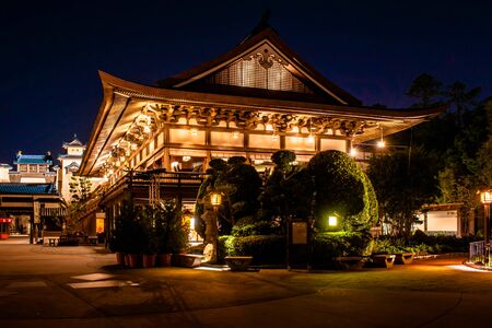 Orlando, Florida. November 29, 2019. Illuminated Japan Pavillion at Epcot (24)のeditorial素材