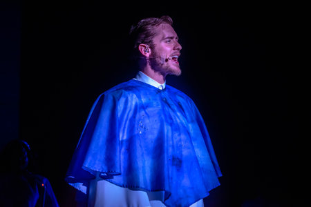 Orlando, Florida. December 30, 2019. O Wondrous Night Show is a greatest story with carols, puppets...