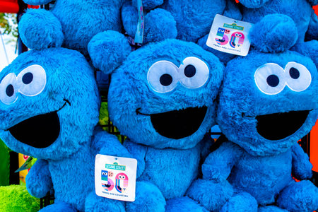 Orlando, Florida. December 30, 2019. Grover plushies at Seaworld