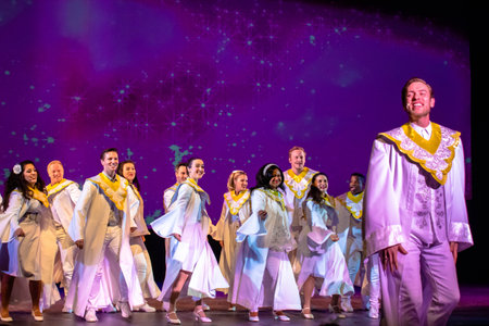 Orlando, Florida. December 30, 2019. O Wondrous Night Show is a greatest story with carols, puppets...