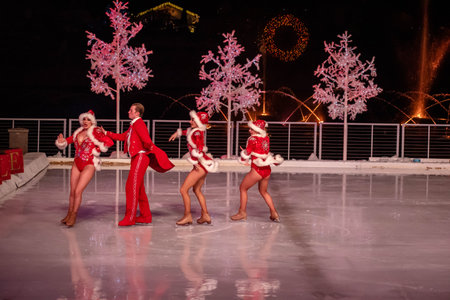 Orlando, Florida. December 30, 2019. Winter Wonderland on Ice at Seaworld 12