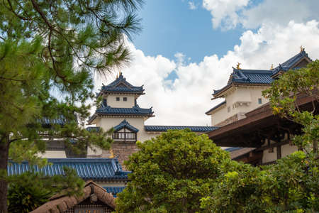 Orlando, Florida. July 29, 2020. Partial view of Japan Pavillion at Epcot (66)のeditorial素材
