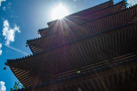 Orlando, Florida. July 29, 2020. Partial view of Japan Pavillion at Epcot (67)のeditorial素材