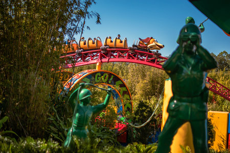 Top view of toys soldiers at Hollywood Studios (44)のeditorial素材