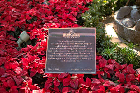 Bronze plate at Hollywood Studios (108)のeditorial素材
