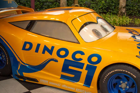 Partial view of Cruz Ramirez by Cars 3 Movie at Hollywood Studios (23)のeditorial素材