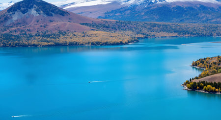 Lake Tekapo, New Zealand. Lake Tekapo is the largest freshwater lake in the world.の素材
