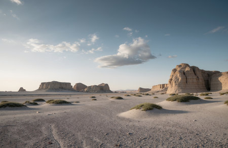 The Badlands of Abanotubani in North Africa.の素材