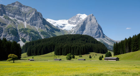 Panoramic view of the Dolomites mountain range, Italyの素材