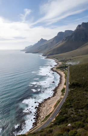 Coastline of Cape Town, South Africa. South Africa.の素材