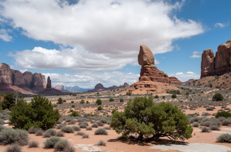The Buttes of Arches National Park in Utah, United Statesの素材