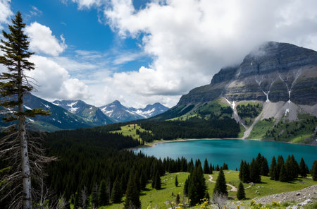Glacier National Park, Montana, United States of America.の素材