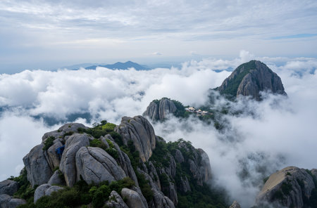 Mount Huangshan, Shijiazhuang City, Anhui Provinceの素材