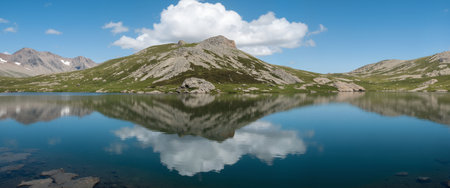 Sunrise in the Carpathian mountains. Ukraine, Europe.の素材