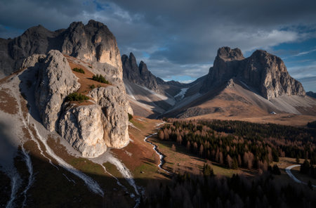 Alpe di Siusi - Sexten Dolomites, South Tyrol, Italyの素材