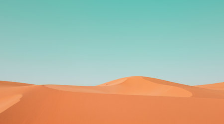 Sand dunes in the Sahara Desert, Merzouga, Moroccoの素材