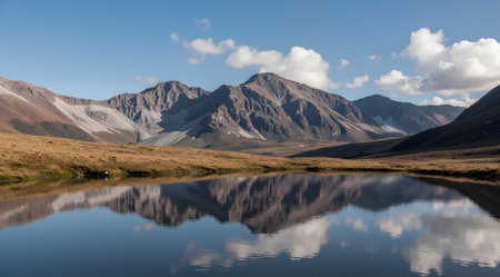 Foggy morning in the Carpathian mountains, Ukraine.の素材