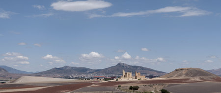 Panoramic view of Badajoz, Extremadura, Spainの素材
