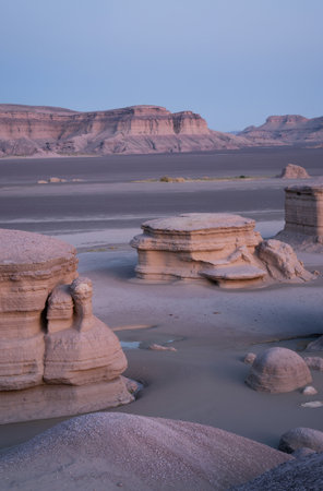 landscape on the Goblin state park in the united states of americaの素材