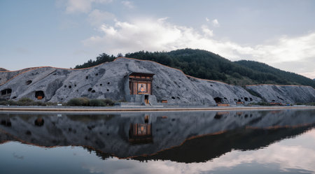 Ancient cave city in South Korea,Suwon\\"\"\""の素材
