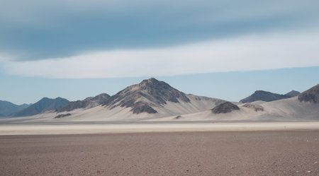 Panoramic view of the Atacama desert, Chile.の素材