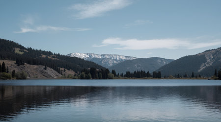 Landscape view of Lake Tekapo, South Island, New Zealandの素材