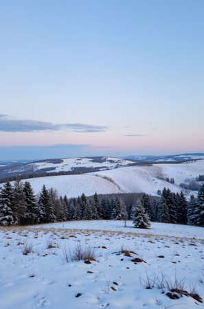 Beautiful winter landscape in the mountains. Carpathians, Ukraineの素材