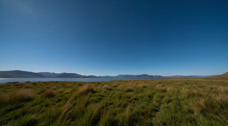 Mountain lake in the Canadian Rockies. Dramatic overcast sky.の素材
