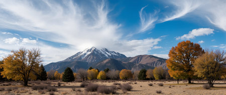 Panoramic view of Mt.Fuji in autumn at Yamanashi, Japanの素材