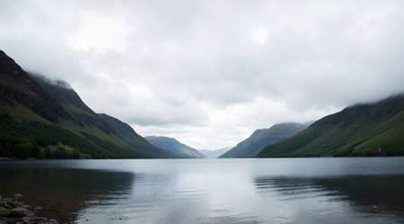 Glencoe Lake, Glencoe, Highlands, Scotland, UKの素材