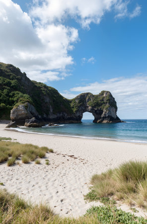 Beach of the island of Coromandel, North Island, New Zealandの素材