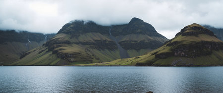 Panoramic view of Glencoe, Scotland, United Kingdom.の素材